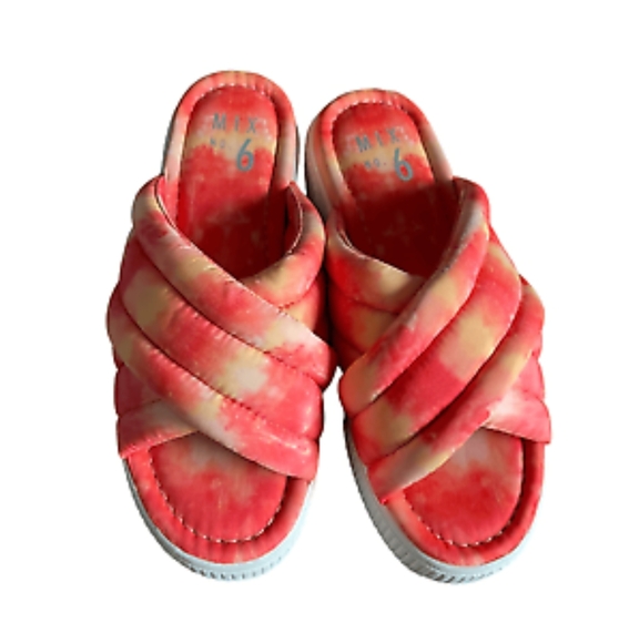 Mix No. 6 Eira Tie Dye Platform Sandal Size 8.5M - Picture 5 of 6